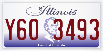 IL license plate Y603493