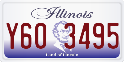 IL license plate Y603495