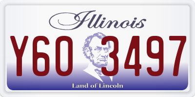 IL license plate Y603497