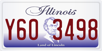 IL license plate Y603498