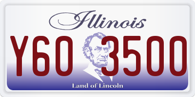 IL license plate Y603500
