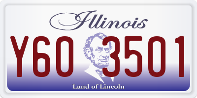 IL license plate Y603501