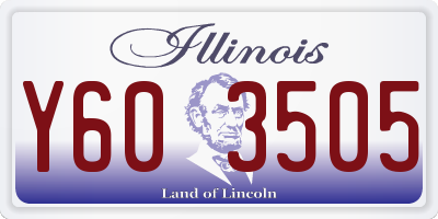 IL license plate Y603505