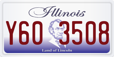 IL license plate Y603508
