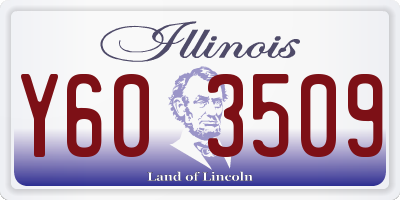 IL license plate Y603509