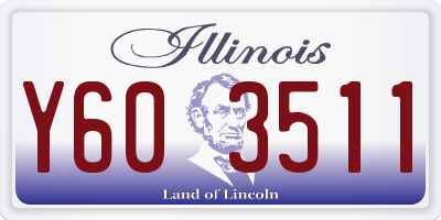 IL license plate Y603511