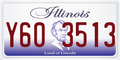 IL license plate Y603513
