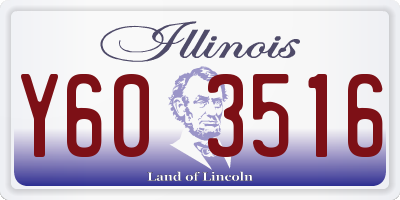 IL license plate Y603516