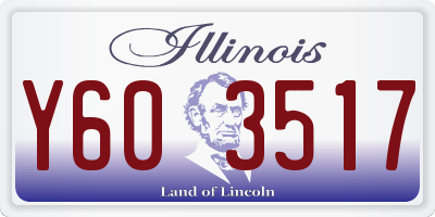 IL license plate Y603517