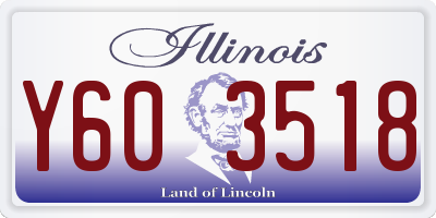IL license plate Y603518