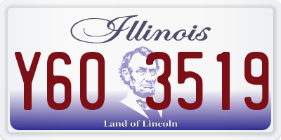 IL license plate Y603519