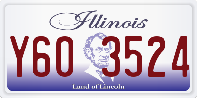 IL license plate Y603524