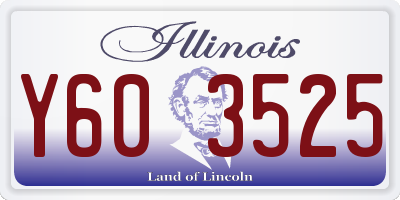 IL license plate Y603525