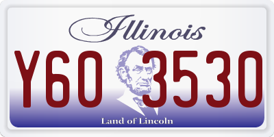 IL license plate Y603530