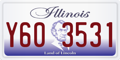 IL license plate Y603531