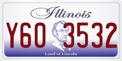 IL license plate Y603532