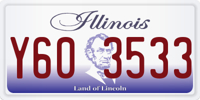 IL license plate Y603533