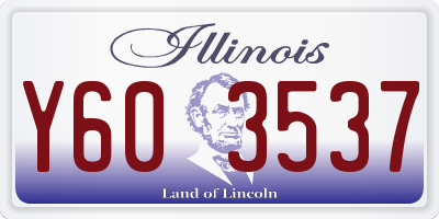 IL license plate Y603537