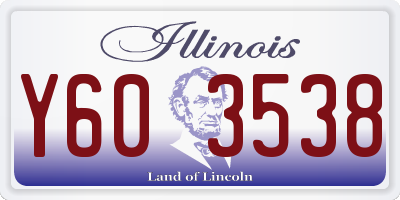 IL license plate Y603538