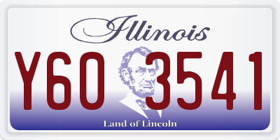 IL license plate Y603541