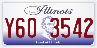 IL license plate Y603542