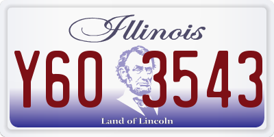 IL license plate Y603543