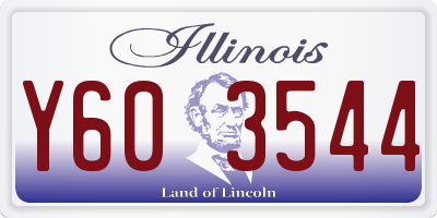 IL license plate Y603544