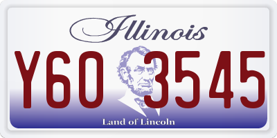 IL license plate Y603545