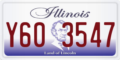 IL license plate Y603547