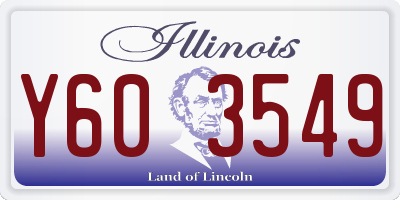 IL license plate Y603549