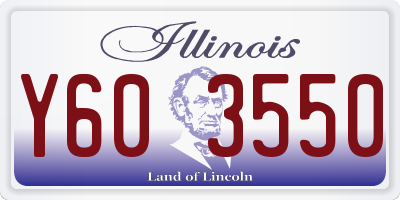 IL license plate Y603550