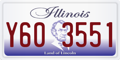 IL license plate Y603551