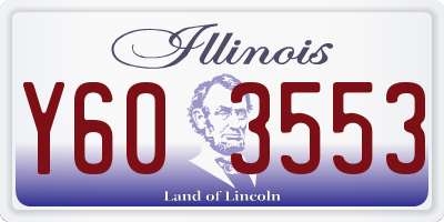 IL license plate Y603553