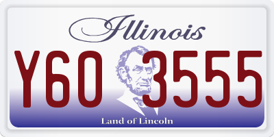 IL license plate Y603555