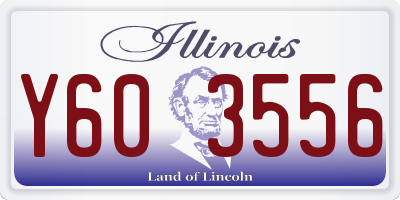 IL license plate Y603556