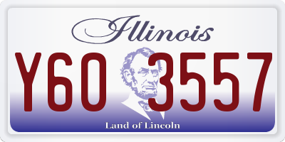 IL license plate Y603557