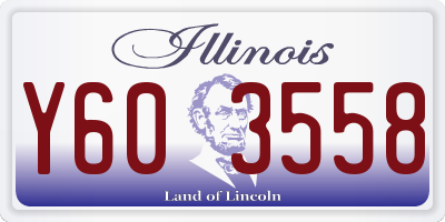 IL license plate Y603558