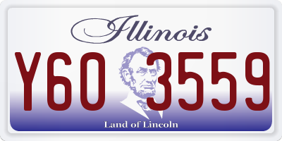 IL license plate Y603559