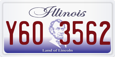 IL license plate Y603562