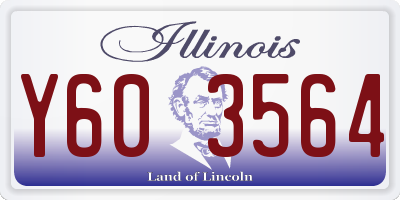 IL license plate Y603564