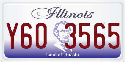 IL license plate Y603565