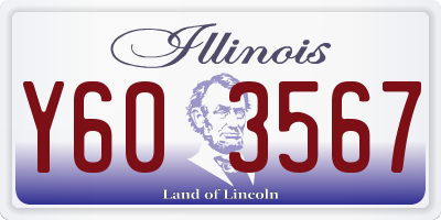 IL license plate Y603567
