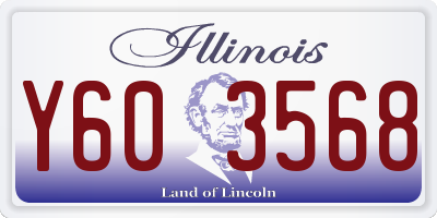 IL license plate Y603568