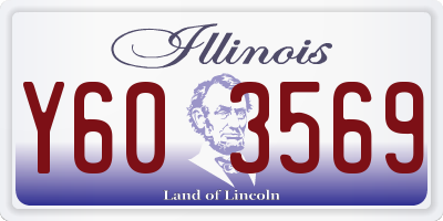 IL license plate Y603569