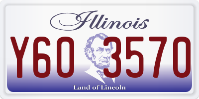IL license plate Y603570