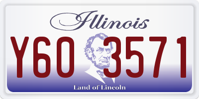 IL license plate Y603571