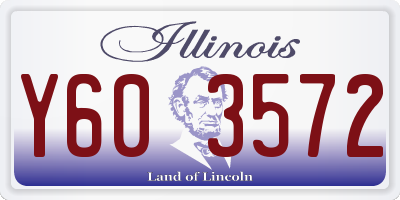IL license plate Y603572