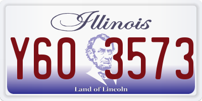 IL license plate Y603573