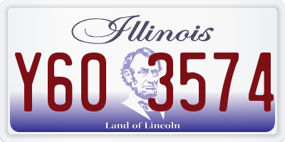 IL license plate Y603574