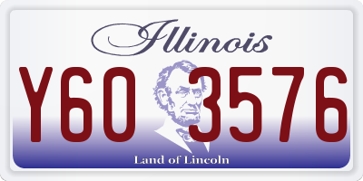IL license plate Y603576
